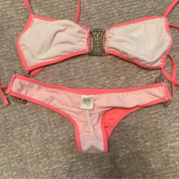 Embellished scrunch butt bikini LMG handmade - Picture 14 of 15